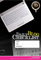 daily blog checklist, buku produktif, blogger produktif